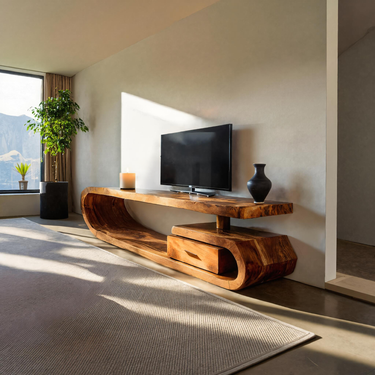 Handcrafted TV Cabinet For Living Room Media Use