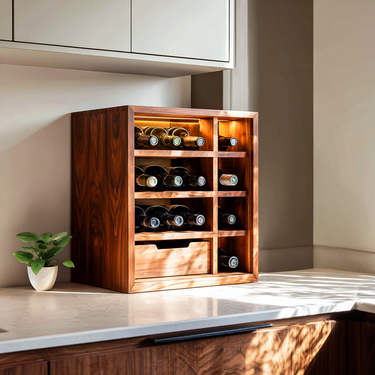 Contemporary Wine Rack Cabinet For Kitchen Interior