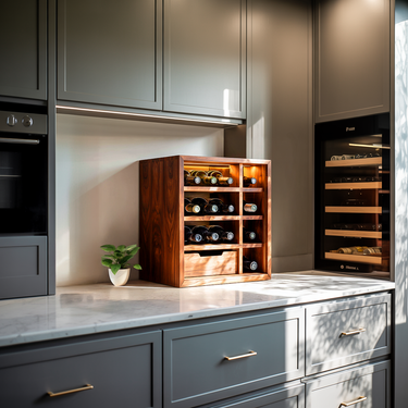 Contemporary Wine Rack Cabinet For Kitchen Interior