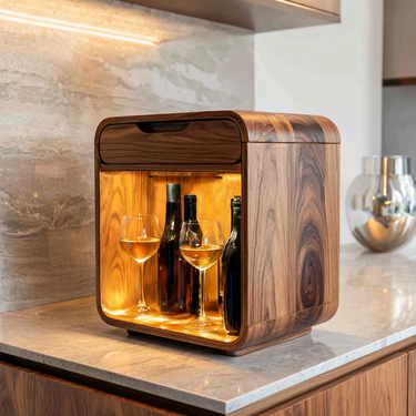 Modern Wine Cabinet With Drawer For Kitchen Or Dining Room