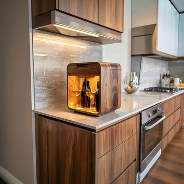 Modern Wine Cabinet With Drawer For Kitchen Or Dining Room