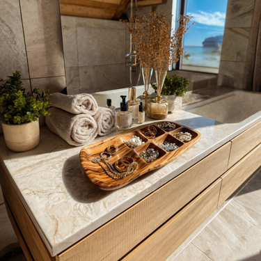 Luxury Jewelry Tray Carved For Bathroom Or Bedroom