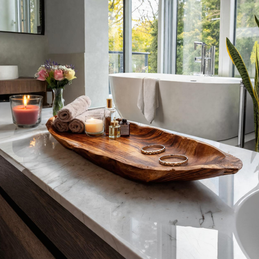 Modern Leaf Shape Jewelry Tray For Bathroom Or Bedroom