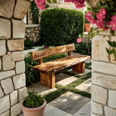 Minimal Outdoor Bench For Garden Furniture