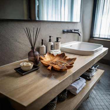 Modern Leaf Shaped Jewelry Tray For Bathroom Decor