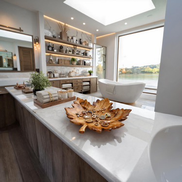 Luxury Leaf Jewelry Tray Organizer Multi For Bathroom