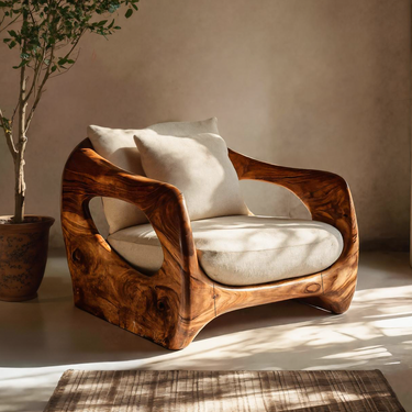 Minimalist Organic Lounge Seating For Living Room Interiors