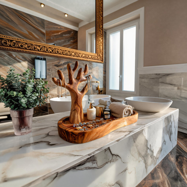 Rustic Jewelry Holder For Bathroom Or Bedroom Decor