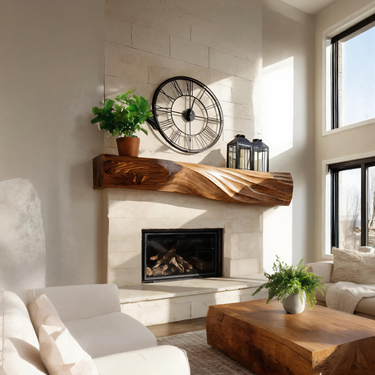Modern Wooden Fireplace Mantel For Cozy Home Interior