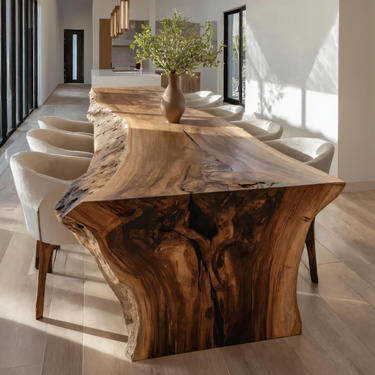 Handmade Live Edge Dining Table For Dining Room