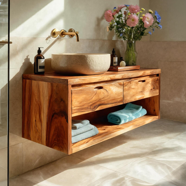 Handcrafted Bathroom Vanity Cabinet For Bathroom Furniture