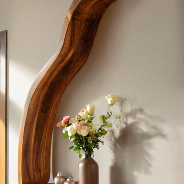 Modern Curved Floating Shelf For Home Interior