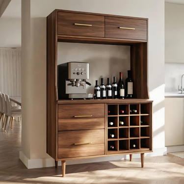Modern Bar Cabinet With Wine Storage For Kitchen
