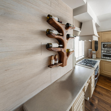 Organic Tree Style Wall Wine Rack For Kitchen Decor