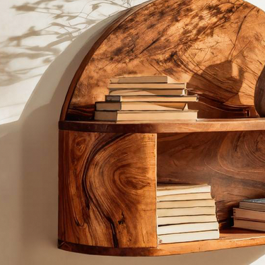 Artistic Statement Shelf For Entryway Or Living Room