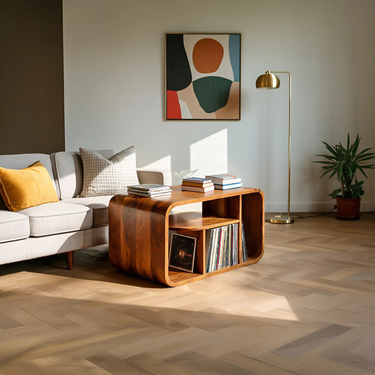 Modern Organic Wooden Side Table For Home Furniture