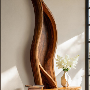 Luxury Curved Wall Shelf For Living Room Or Hallway