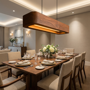 Modern Wooden Pendant Lamp For Kitchen