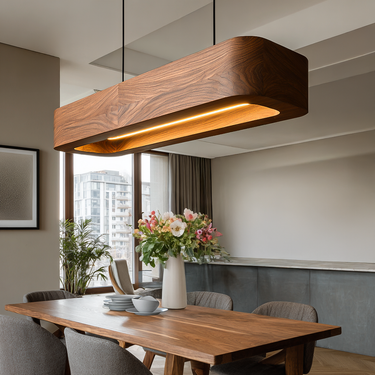 Modern Wooden Pendant Lamp For Kitchen
