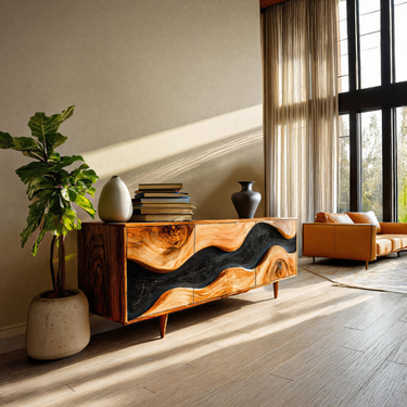 Organic Modern Cabinet Sculpted For Home Interior