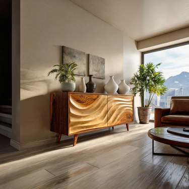 Contemporary Wave Sideboard For Modern Homes