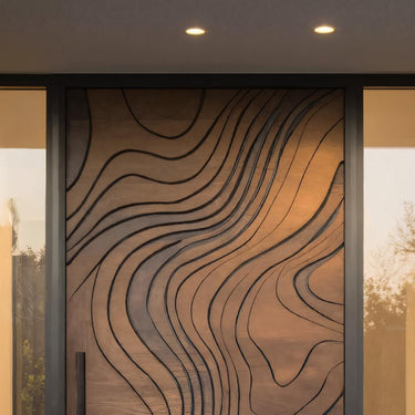 Contemporary Front Door Panel For Porch Decor