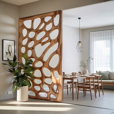 Modern Organic Partition For Living Room Or Interior