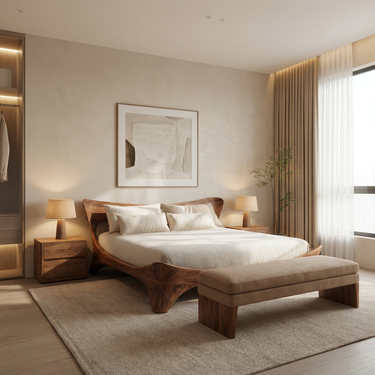 Organic Bed Frame For Bedroom Design