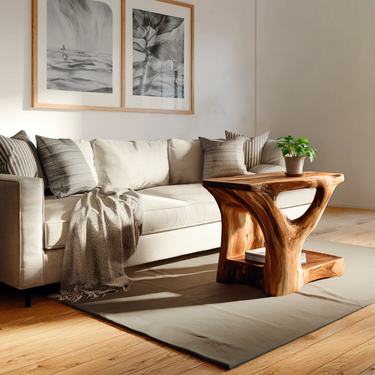 Organic Nature Inspired Side Table For Minimalist Interiors