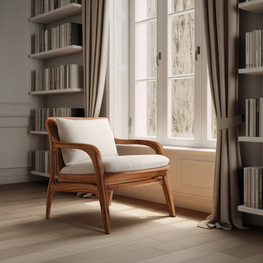 Modern Handcrafted Accent Chair For Living Or Entryway