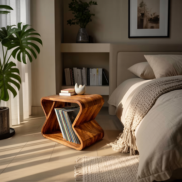 Modern Wooden Side Table For Stylish Living Room