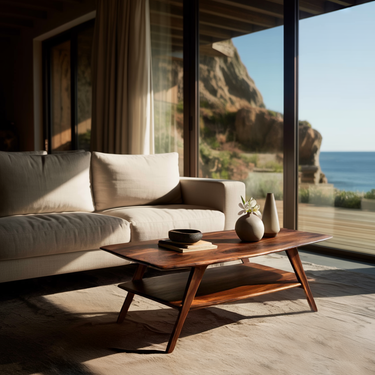 Elegant Rustic Coffee Table With Storage For Living Decor
