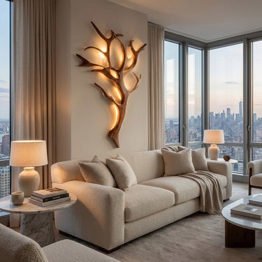 Handcrafted Branch Wall Lamp For Wall Decor