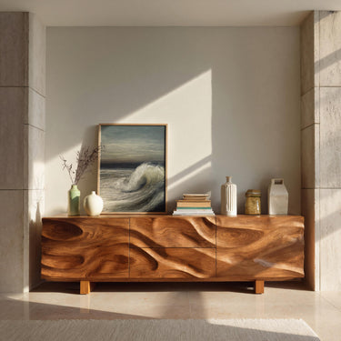 Modern Organic Sideboard Storage Cabinet For Living Room
