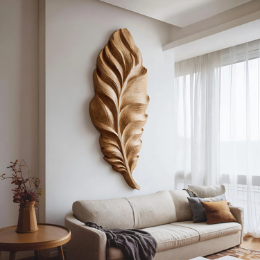 Handcrafted Feather Wall Art For Home Decor
