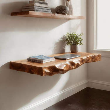 Minimalist Organic Wall Mounted Desk For Home Office