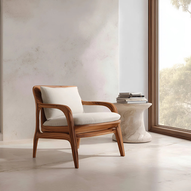 Modern Handcrafted Accent Chair For Living Or Entryway