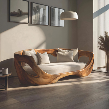 Modern Curved Sofa For Living Room Or Bedroom