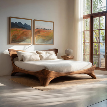 Organic Bed Frame For Bedroom Design