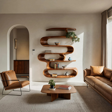 Elegant Wall-Mounted Bookshelf For Modern Home Decor