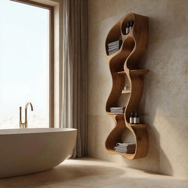 Contemporary Wall Mounted Shelf For Bathroom Decor