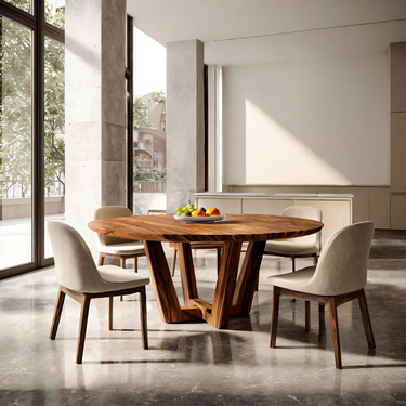Modern Round Dining Table For Contemporary Dining Space