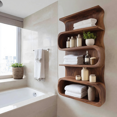 Modern Wall Shelf For Bathroom Interior