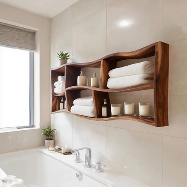 Modern Wall Shelf For Bathroom Wall Decor