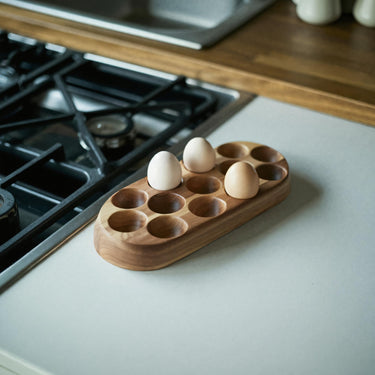 Organic Sculpted Egg Tray For Kitchen Storage Rack